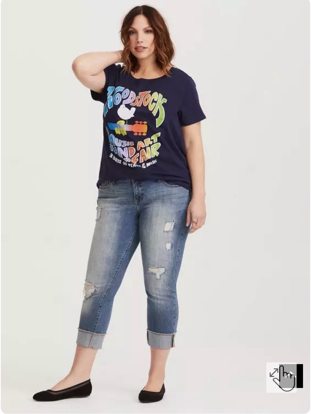 Torrid Crop Boyfriend Jean - Vintage Stretch Medium Wash